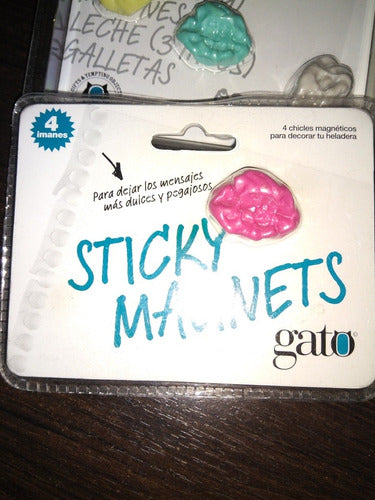 Gato Chewing Gum Shaped Magnets for Leaving Notes on the Refrigerator 1