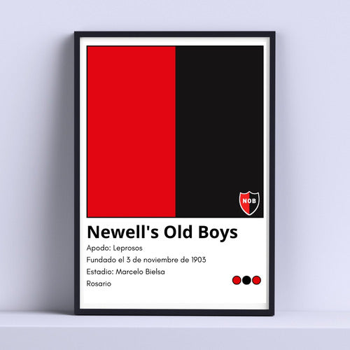 DecoDam Newells Club Info 30x40cm Wall Art 0