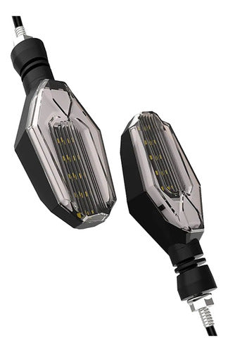 Lux Led Kit Faros Led Giro Posición Ambar Moto Secuencial Universal 0