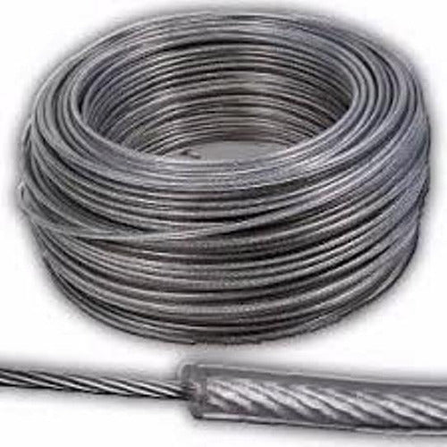 Cable De Acero Forrado En Pvc 4mm X 20metros P/tender 0