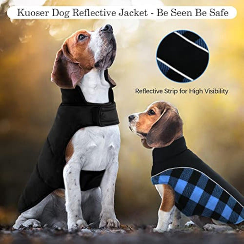 Kuoser - Reversible Dog Coat for Cold Weather 5