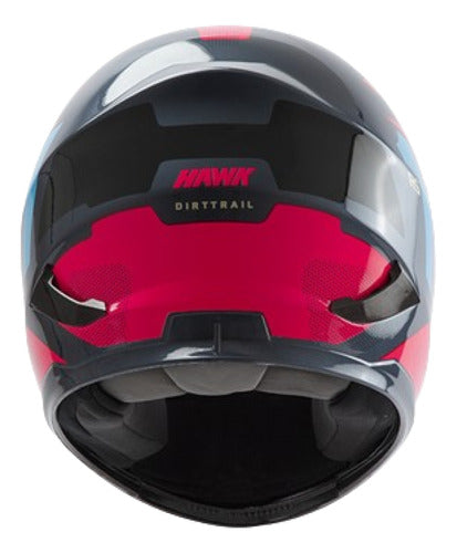 Hawk Casco Integral Rs1 Hawk Dirttrail Verde Fucsia Nuevo Modelo 1