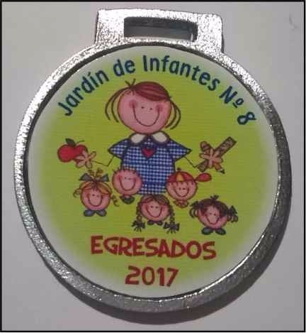 22 Medalla Egresado Jardin Escolar 35 Mm M3 0