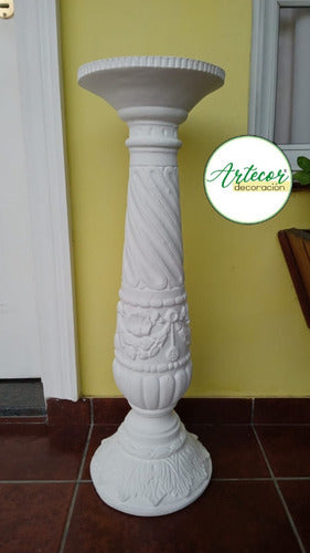 Columnas De Yeso 78 Cm., Florentina, Artecor Decoración 1