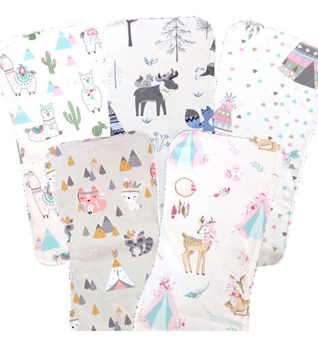 Cucu Pack of 3 Shoulder Towels 30x15cm with Print 0