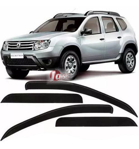 Set of 4 Oriyinall Window Deflectors for Renault Duster - Front and Rear 1