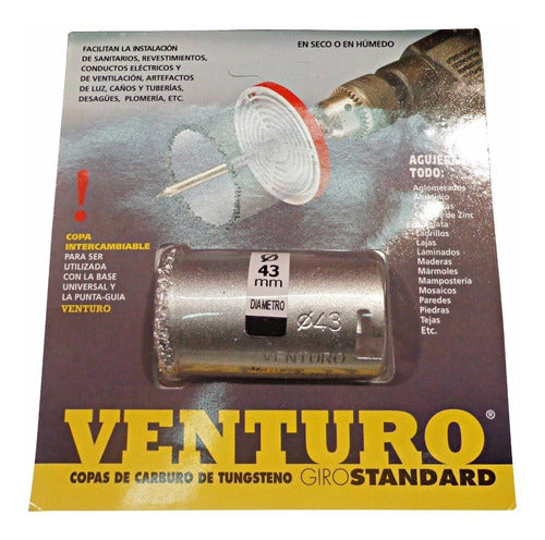 Venturo Mecha Sierra Copa Carburo Tungsteno G/standar 53mm 1