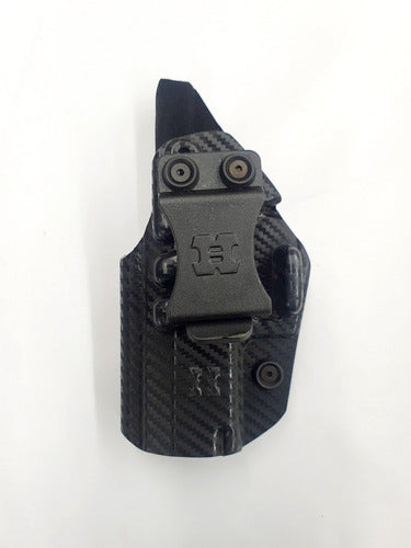 Internal Kydex Carbon Left-handed Holster B.TPR9 Compact by Houston 1