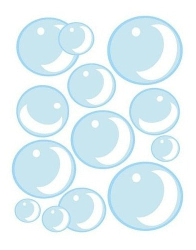 Create-a-Mural Bubble Wall Stickers ~ Cute Air Bubbles for Kids Room Decor 0