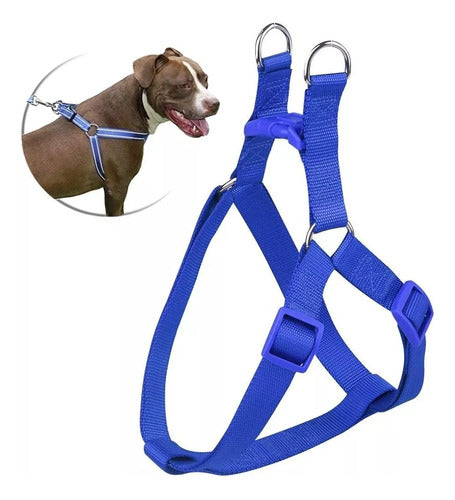 Adjustable Blue Harness for Large Pets 0