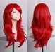 Magpavo Rojo 28  70cm Cabello Largo Resistente Al Calor Espi 1