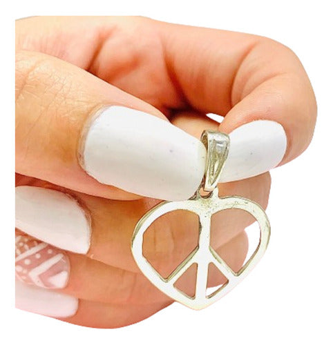 Mashoka Joyas Heart Peace Pendant 32mm D 075 0