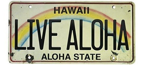 Pacifica Island Art 6 X 12 Classic Hawaiian Relief License Plate 0