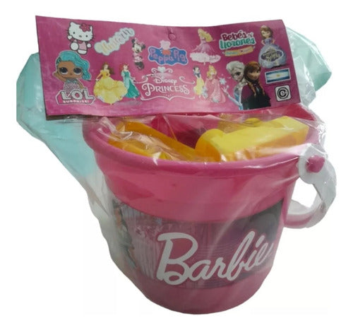 R y V Toys 10 Set Beach Bucket with Shovel and Rake 0