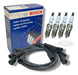 Kit Spark Plug Cables + 4 Spark Plugs Ford Taunus 2.0 2.3 All Models 1