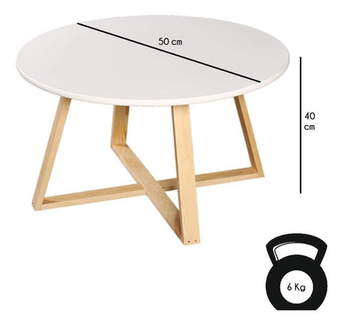 Mesa De Centro Ratona Living Redonda Eames LG 2