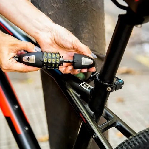 BULIT Bike Combo: Combination Lock Cable + Portable Inflator 1