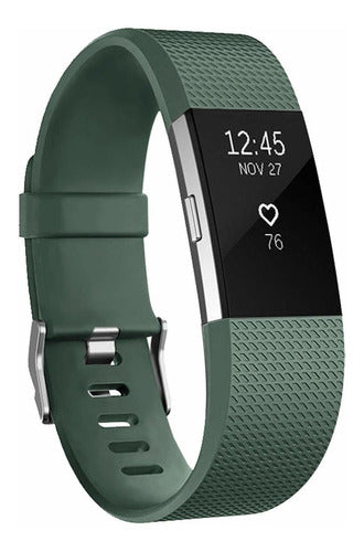 POY Mesh Band for Fitbit Charge 2 Olive Green 0