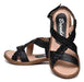 Handmade Padded Braided Cowhide Women's Sandals - Luly 2