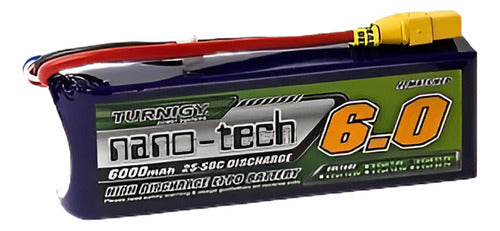 Turnigy RC 3S 6000mAh Nano-Tech 25 ~ 50C Lipo Pack w/XT-90 0