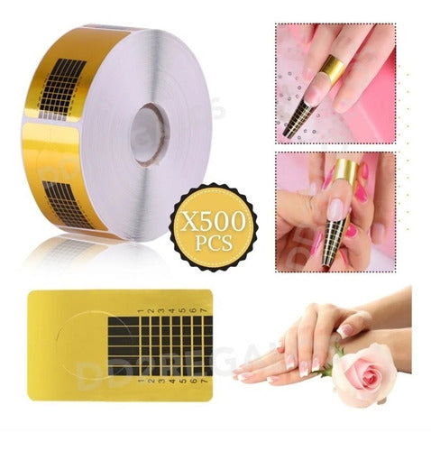 DORADO 500 Adhesive Nail Molds for Gel and Acrylic Sculpting 1