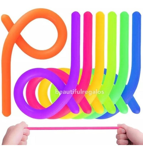 Beautifull Regalos Noodle Toy Fideo Elástico Antiestres Sensorial Juego X3 2