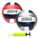 Xcello Sports Volleyball Assorted Graphics With Pump Red/Navy/White, Grey/Navy/White 0