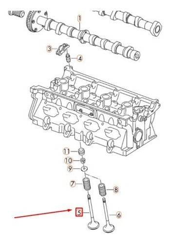 Válvula De Admissão Do Audi A3 8v 1,8 T 2014a2019 2