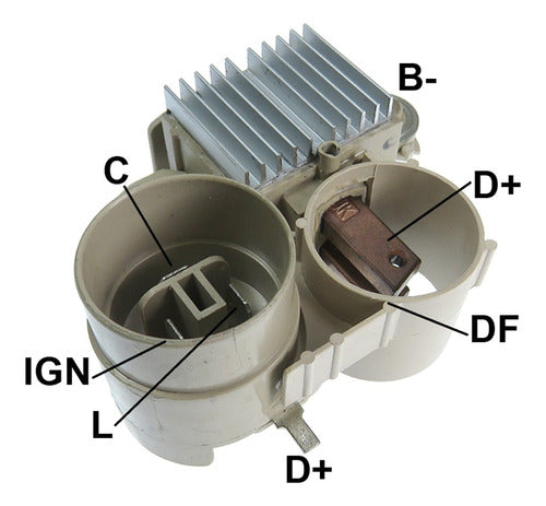 Regulador Alternador Mitsubishi Hon Civic 1.3/1.5 83/88 12v. 0