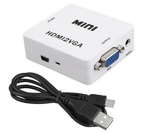 ANC+ HDMI to VGA Converter with Audio Supports High Definition HD 0