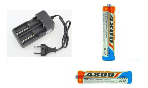 Cargador Doble Universal Mas 2 Baterías Recargable 3.7v 0