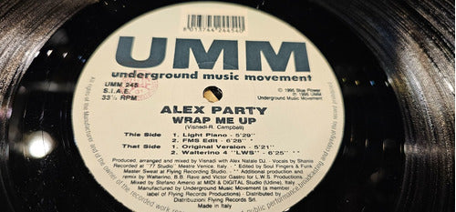 Alex Party Wrap Me Up Vinilo Maxi Italy 1995 Muy Bueno 1