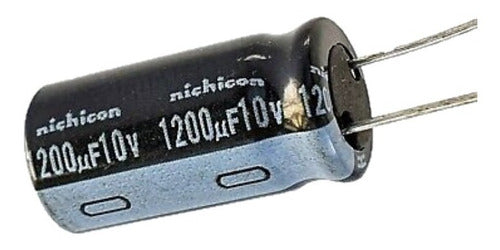 Pack of 5 Nichicon Electrolytic Capacitors 1200uf 10v 0
