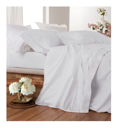 Palette Ivory Queen Sheet Set - 200 Thread Count Percale 0
