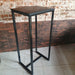 Industrial Bar Table 60x40 Iron and Wood Linea Black 2