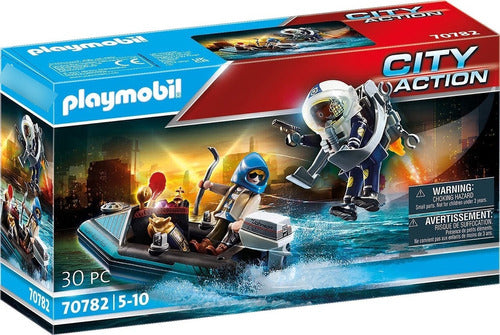 Playmobil® Police Jetpack and Canoe 70782 0