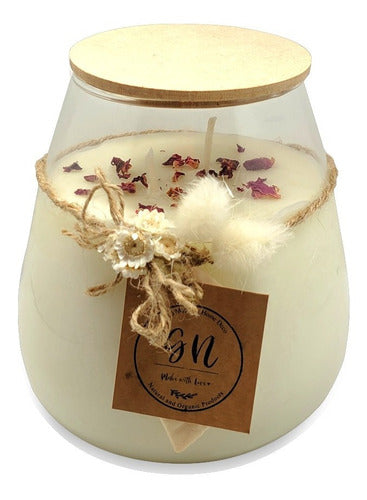 Handcrafted Soy Wax Aromatic Candle 12 X 12 Cm Home Deco GN 0