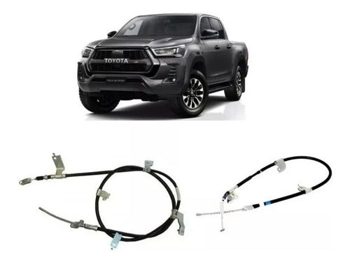 Toyota Cable De Freno C/soportes Hilux 2016 Derecho 4