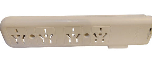 VR Plast Electric Power Strip with Terminal - 4 Sockets, Without Cable, With Switch 0