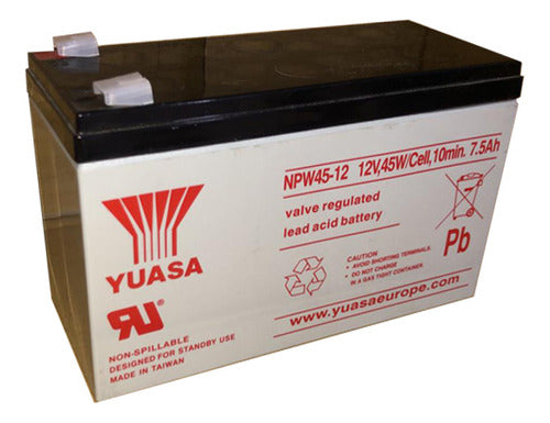 Yuasa NNP W45-12 Gel Battery 12V 7.5Ah for Alarms UPS 0