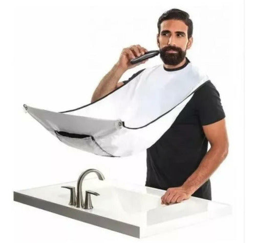 Beard Shaving Apron Cape with Suction Cups for Mirror 0