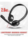 Auriculares Pc 35 M.m/usb Oficina Call Center Mic Plegable 1