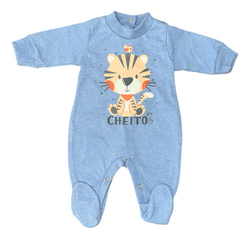 Baby Onesie with Feet in Pure Cotton by Cheito 0