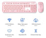 V2020 - Teclado Inalámbrico Rosa Con Teclas 2