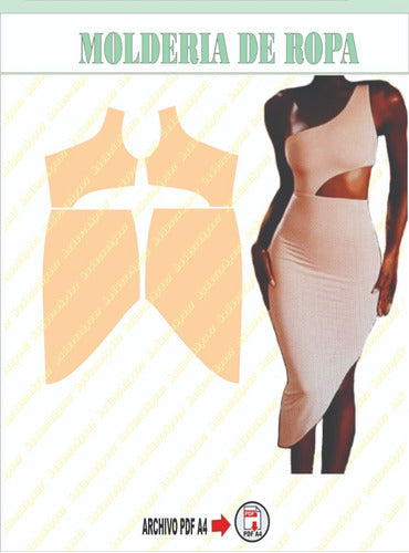 Textile Pattern in PDF A4 Dress / Woman 435 0