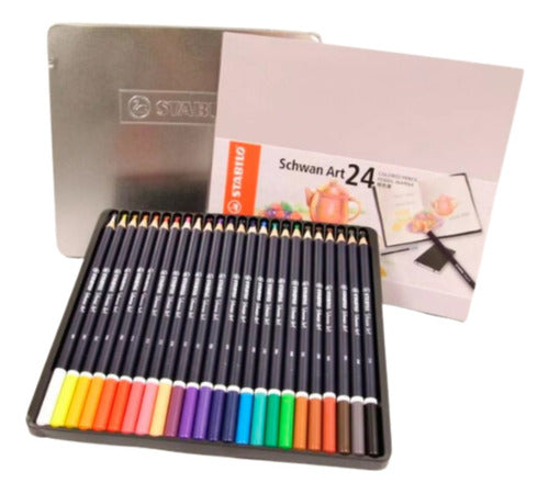 Stabilo 21803 Schwan Art Colored Pencils Tin X24 0