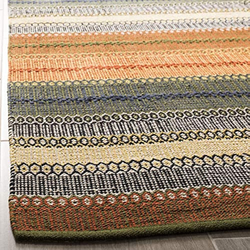 Safavieh Colección Kilim A Rayas 8' X 10' Oro / Gris Stk412a 1