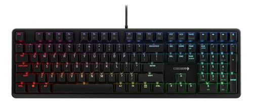 Teclado Mecánico Cherry Mx Rgb Con Interruptores Mx Red Sile 0