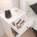 Pontec Set of 2 Modern Melamine Bedside Tables with Drawer 6