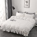 Ropa De Cama Blanca Shabby Chic De 3 Piezas, Juego De Funda 1